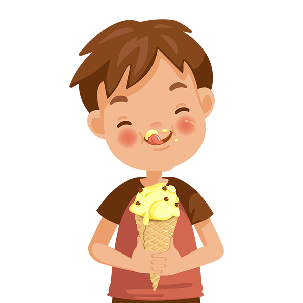eat ice cream